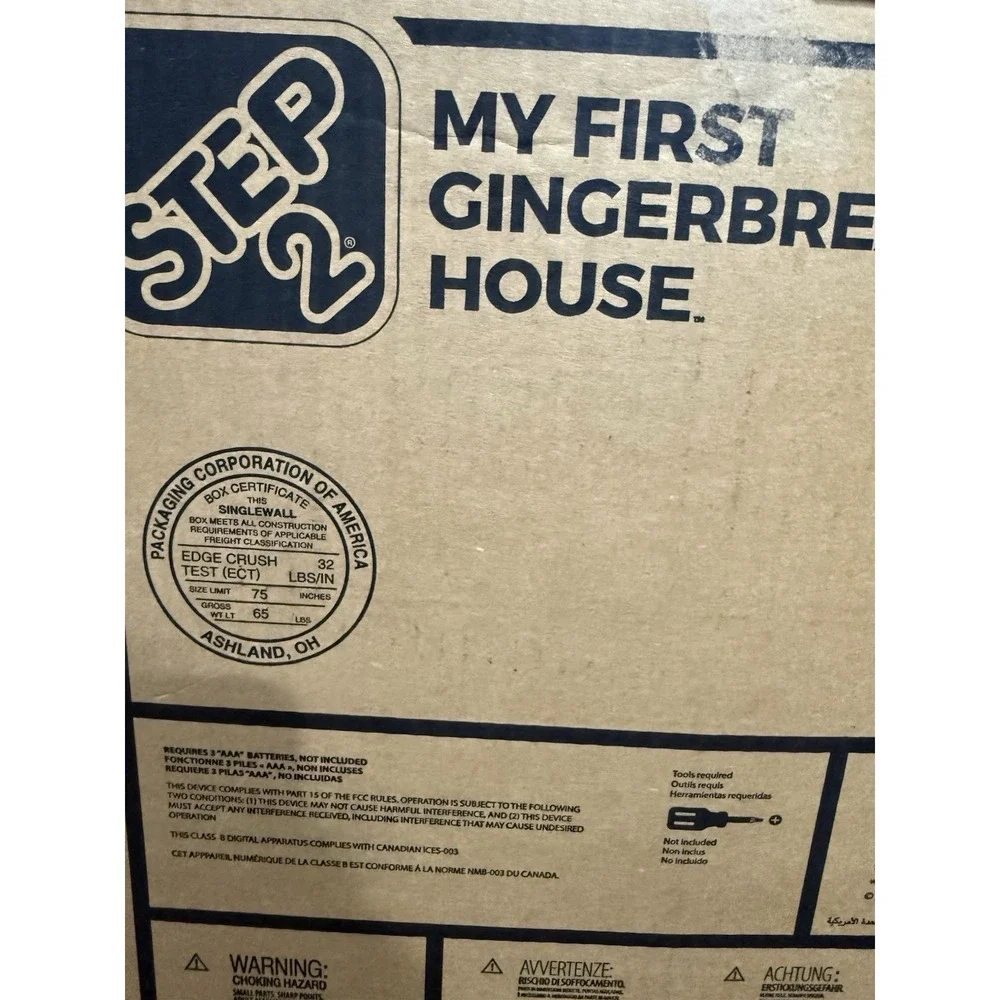 Step 2 My First Gingerbread House Interactive‎ Toy Christmas -COMPLETE, TESTED